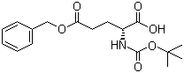结构式 CAS# 35793-73-8, Boc-D-谷氨酸-5-苄酯; N-叔丁氧羰基-D-谷氨酸-5-苄酯