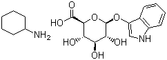 3-Indoxyl-beta-D-glucuronic acid cyclohexylammonium salt molecular structure (CAS 35804-66-1)