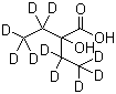 2-Ethyl-d<sub>5</sub>-2-hydroxybutyric-3,3,4,4,4-d<sub>5</sub> acid molecular structure (CAS 358731-27-8)