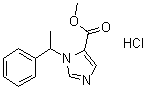 美托咪酯盐酸盐分子结构 (CAS 35944-74-2)