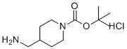 structure of CAS# 359629-16-6, tert-Butyl 4-(aminomethyl)piperidine-1-carboxylate hydrochloride;1-Boc-4-(Aminomethyl)piperidine hydrochloride