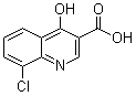 8-Chloro-4-hydroxy-3-quinolinecarboxylic acid molecular structure (CAS 35966-16-6)
