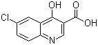 6-Chloro-4-hydroxyquinoline-3-carboxylic acid molecular structure (CAS 35973-14-9)