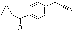 structure of CAS# 35981-67-0, 4-(Cyclopropylcarbonyl)phenylacetonitrile;p-(Cyclopropylcarbonyl)phenylacetonitrile