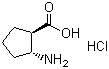 (1S,2S)-(-)-2-Amino-1-cyclopentanecarboxylic acid hydrochloride molecular structure (CAS 359849-58-4)