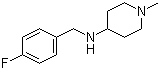 结构式 CAS# 359878-47-0, 4-(4-氟苄基氨基)-1-甲基哌啶