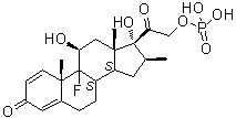 Betamethasone phosphate molecular structure (CAS 360-63-4)