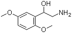2-Amino-1-(2,5-dimethoxyphenyl)ethanol molecular structure (CAS 3600-87-1)