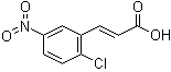 结构式 CAS# 36015-19-7, 2-氯-5-硝基肉桂酸