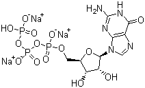 structure of CAS# 36051-31-7, Guanosine 5'-triphosphate trisodium salt