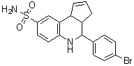 4-(4-Bromophenyl)-3a,4,5,9b-tetrahydro-3H-cyclopenta[c]quinoline-8-sulfonamide molecular structure (CAS 360791-49-7)
