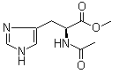 structure of CAS# 36097-48-0, N-Acetyl-L-histidine methyl ester