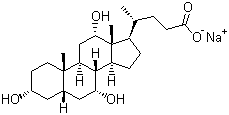 Sodium cholate molecular structure (CAS 361-09-1)