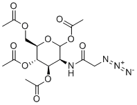 N-Azidoacetylmannosamine-tetraacylated molecular structure (CAS 361154-30-5)