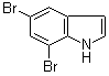 structure of CAS# 36132-08-8, 5,7-Dibromo-1H-indole;5,7-Dibromoindole
