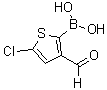 structure of CAS# 36155-87-0, 5-Chloro-3-formyl-2-thiopheneboronic acid