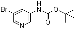 (5-Bromopyridin-3-yl)carbamic acid tert-butyl ester molecular structure (CAS 361550-43-8)