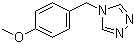 structure of CAS# 36175-43-6, 4-(4-Methoxybenzyl)-4H-1,2,4-triazole;4-[(4-Methoxyphenyl)methyl]-4H-1,2,4-triazole