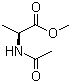 N-乙酰基-L-丙氨酸甲酯分子结构 (CAS 3619-02-1)