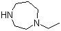 structure of CAS# 3619-73-6, 1-Ethyl-1,4-diazepane;1-Ethylhexahydro-1H-1,4-diazepine