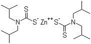 Zinc diisobutyldithiocarbamate molecular structure (CAS 36190-62-2)