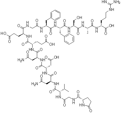 Fibrinopeptide B molecular structure (CAS 36204-23-6)