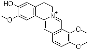 结构式 CAS# 3621-38-3, 药根碱