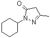 2-环己基-2,4-二氢-5-甲基-3H-吡唑-3-酮分子结构 (CAS 36210-76-1)