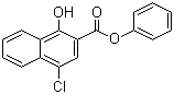 structure of CAS# 36268-75-4, Phenyl 4-chloro-1-hydroxy-2-naphthoate