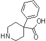 structure of CAS# 3627-45-0, 4-Phenyl-4-piperidinecarboxylic acid;N-Demethylmeperidinic acid; Normeperidinic acid; Norpethidinic acid