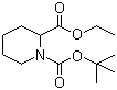 N-Boc-2-哌啶甲酸乙酯分子结构 (CAS 362703-48-8)