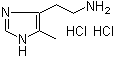 structure of CAS# 36376-47-3, 2-(5-Methyl-4-imidazolyl)ethylamine dihydrochloride;4-(2-Aminoethyl)-5-methylimidazole dihydrochloride; 4-Methylhistamine dihydrochloride; 5-Methylhistamine dihydrochloride