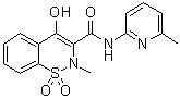 N-(6-Methyl-2-pyridyl)-4-hydroxy-2-methyl-2H-1,2-benzothiazine-3-carboxamide 1,1-dioxide molecular structure (CAS 36392-64-0)