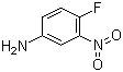 structure of CAS# 364-76-1, 4-Fluoro-3-nitroaniline;4-Fluoro-3-nitro-benzamine; 3-Nitro-4-fluoroaniline