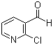 2-氯-3-吡啶甲醛分子结构 (CAS 36404-88-3)