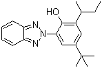 2-(2H-Benzotriazol-2-yl)-4-(tert-butyl)-6-(sec-butyl)phenol molecular structure (CAS 36437-37-3)