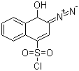 2-Diazo-1-naphthol-4-sulfonyl chloride  molecular structure (CAS 36451-09-9)