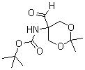 tert-Butyl (5-formyl-2,2-dimethyl-1,3-dioxan-5-yl)carbamate molecular structure (CAS 364631-73-2)