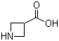 3-Azetidinecarboxylic acid molecular structure (CAS 36476-78-5)