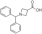 1-Benzhydrylazetidine-3-carboxylic acid molecular structure (CAS 36476-87-6)