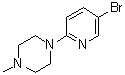 结构式 CAS# 364794-58-1, 1-(5-溴-2-吡啶基)-4-甲基哌嗪