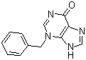 3,9-Dihydro-3-(phenylmethyl)-6H-purin-6-one molecular structure (CAS 3649-39-6)