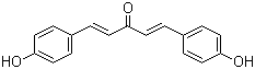 1,5-二对羟苯基-1,4-戊二烯-3-酮分子结构 (CAS 3654-49-7)