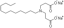月桂亚氨基二丙酸二钠分子结构 (CAS 3655-00-3)
