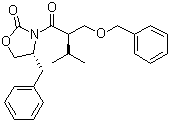 (4R)-3-[(2S)-3-甲基-1-氧代-2-[(苄氧基)甲基]丁基]-4-苄基-2-恶唑啉酮分子结构 (CAS 365541-74-8)