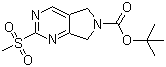 tert-Butyl 2-(methylsulfonyl)-5H-pyrrolo[3,4-d]pyrimidine-6(7H)-carboxylate molecular structure (CAS 365996-87-8)