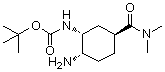 tert-Butyl [(1R,2S,5S)-2-amino-5-[(dimethylamino)carbonyl]cyclohexyl]carbamate molecular structure (CAS 365998-36-3)