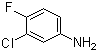 结构式 CAS# 367-21-5, 3-氯-4-氟苯胺
