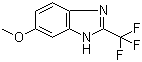 structure of CAS# 3671-65-6, 6-Methoxy-2-(trifluoromethyl)benzimidazole;6-Methoxy-2-(trifluoromethyl)-1H-benzo[d]imidazole