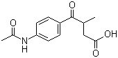 3-(4-乙酰氨基苯甲酰基)丁酸分子结构 (CAS 36725-26-5)